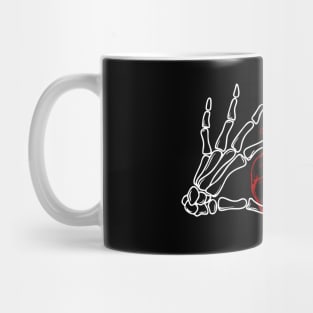 heart skull Mug